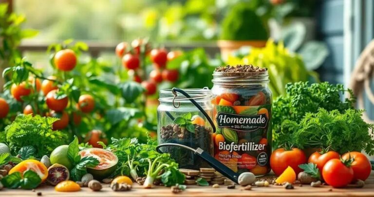 Biofertilizante caseiro para horta