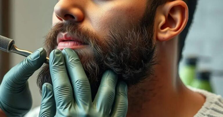 foliculite na barba