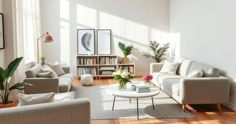 organização da casa minimalista